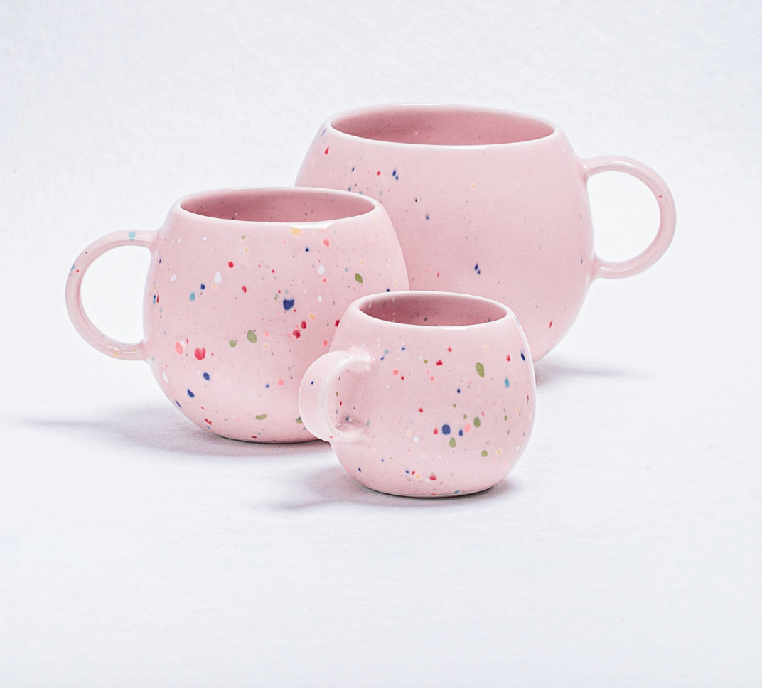 Becher Konfetti Party pink big