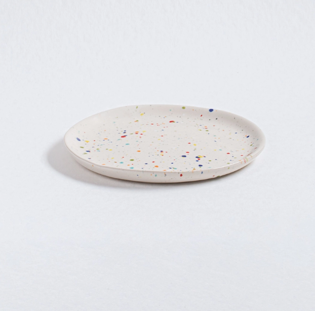 Brotteller Konfetti Party white