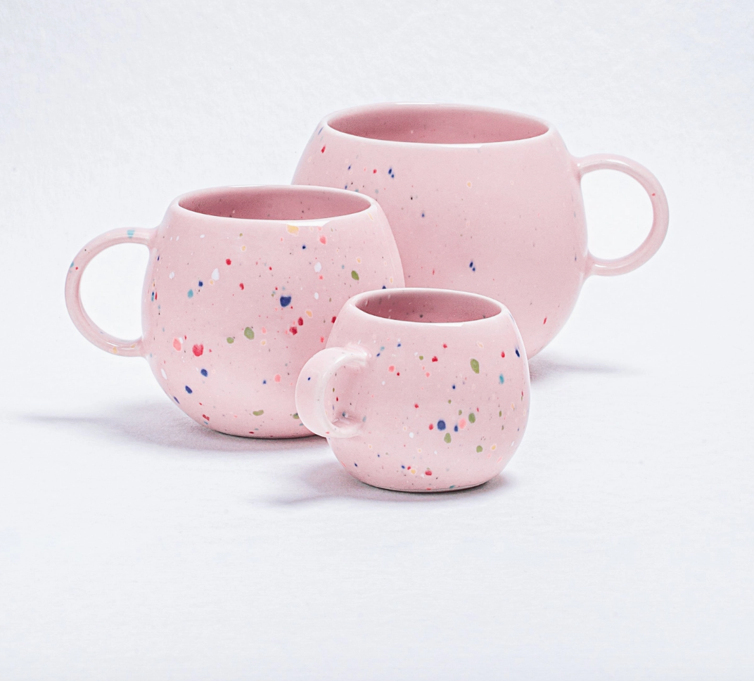 Becher Konfetti Party pink